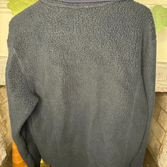 Patagonia Navy Retro Pile Pullover 1/4 quarter zip Mens Unisex Small hiking - Picture 2 of 7